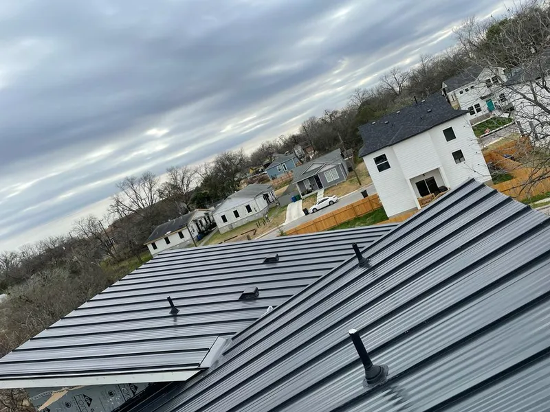 Standing seam metal roof panels with vents for Skylight Repair in Killeen